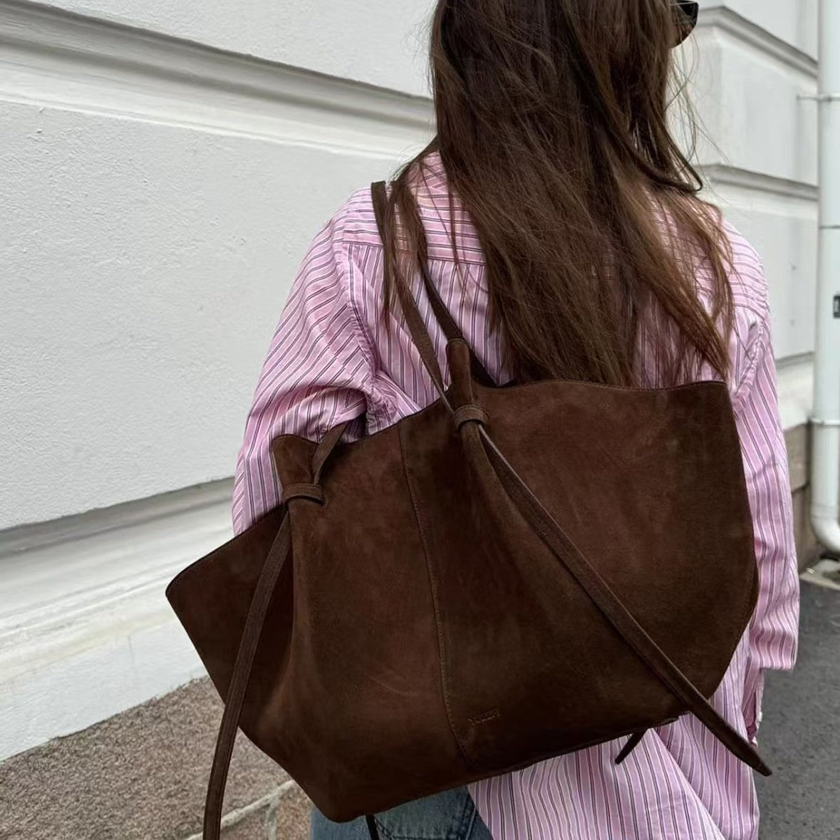Women's Suede Frosted Large Capacity Portable Armpit Bags