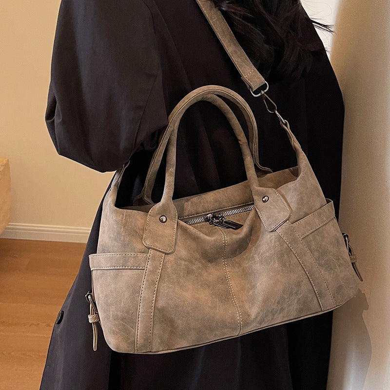 Women's Large Capacity Versatile Textured Traveling Portable Travel Bags