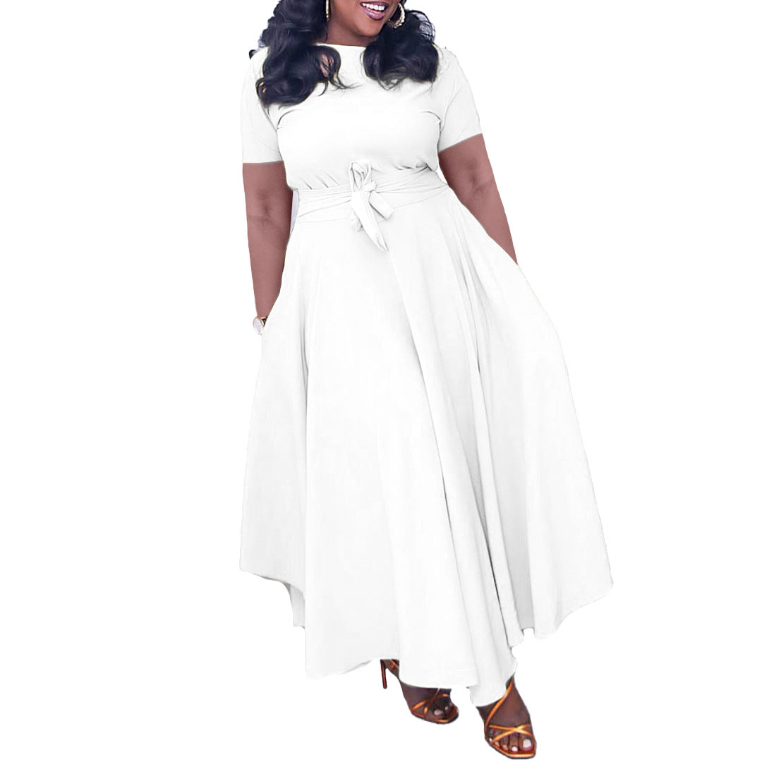 Women's Summer Fashion Temperament Bandage African Dress