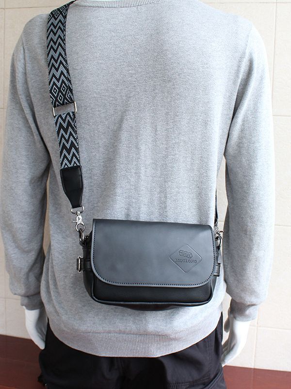 Men's Fashion Street Trendy Korean Style Green Men's Messenger Bags