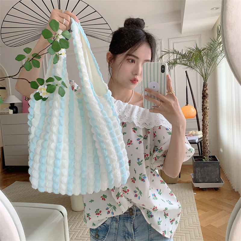 Western Style Cloud Bubble Flower Vest Shoulder Bags