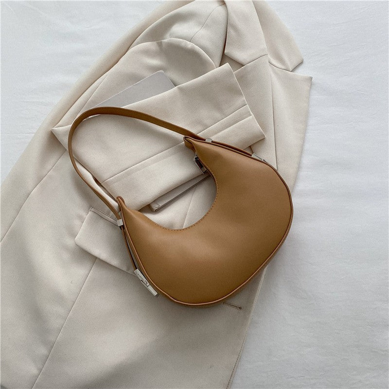 Women's French Moon Saddle Baguette Advanced Texture Armpit Bags