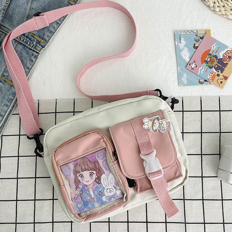 Women's Korean Vintage Style Cute Gentle Transparent Crossbody Bags