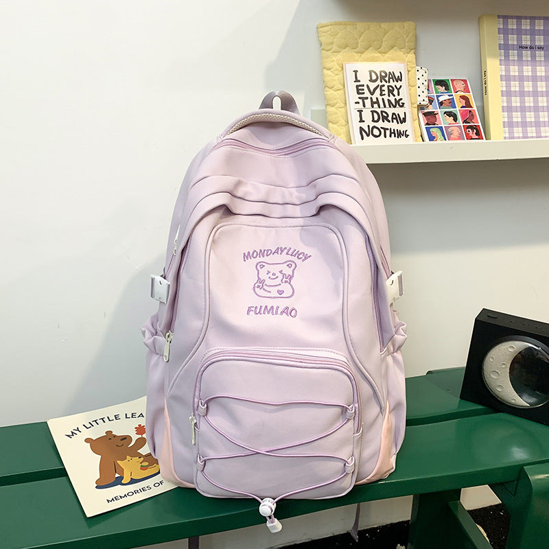 Slouchy Unique Lightweight Junior High Female Backpacks