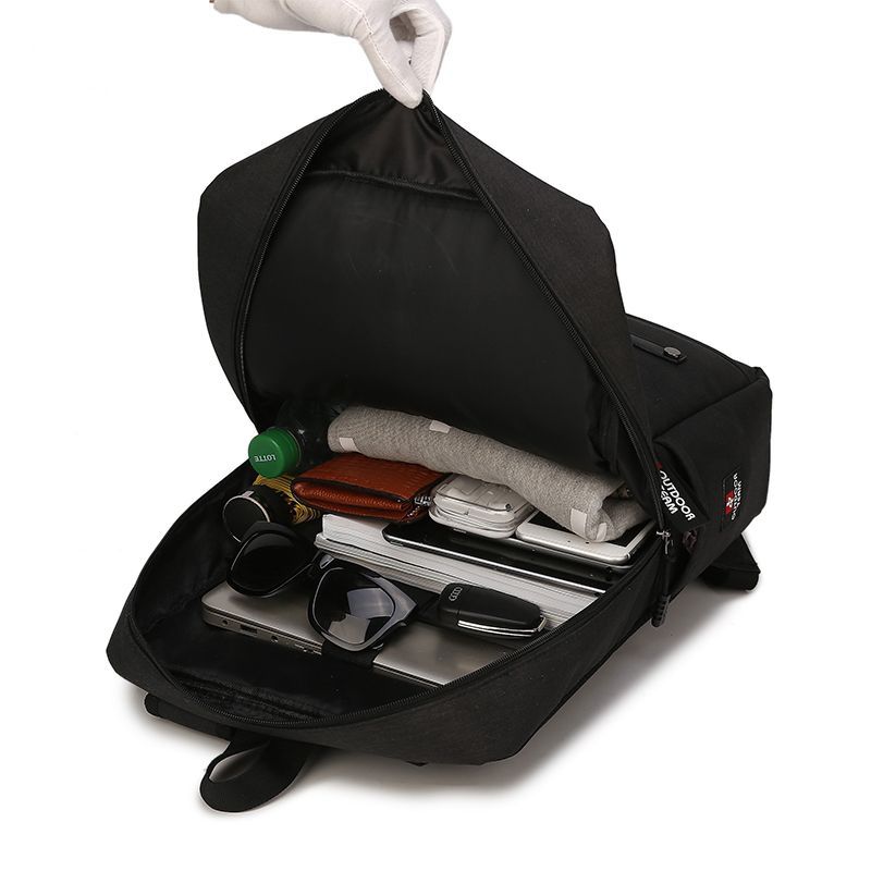 Men's Large Capacity Waterproof Document Silk Screen Backpacks