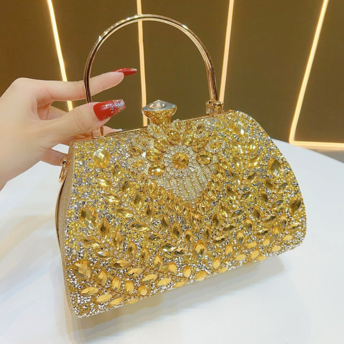 Women's Clutch Cheongsam Large Capacity High-grade Light Evening Bags