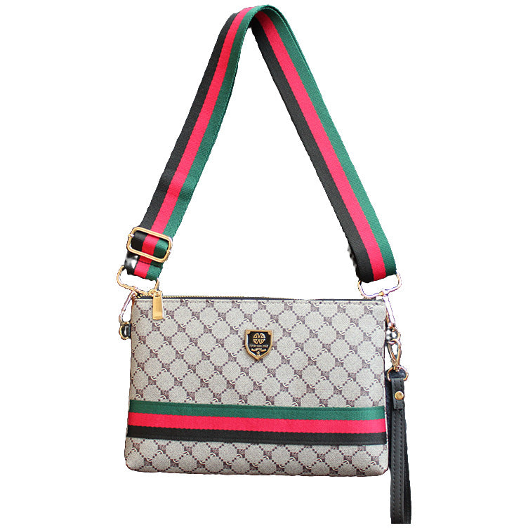 Men's Soft Multifunctional Clutch Unisex Envelope Striped Men's Messenger Bags