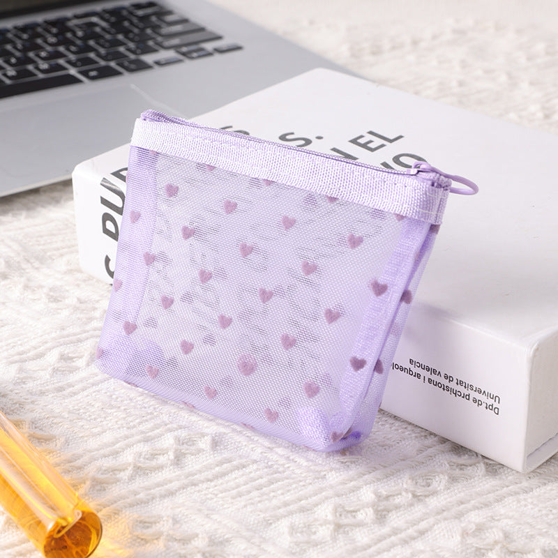 Portable Breathable Transparent International Storage Taro Cosmetic Bags