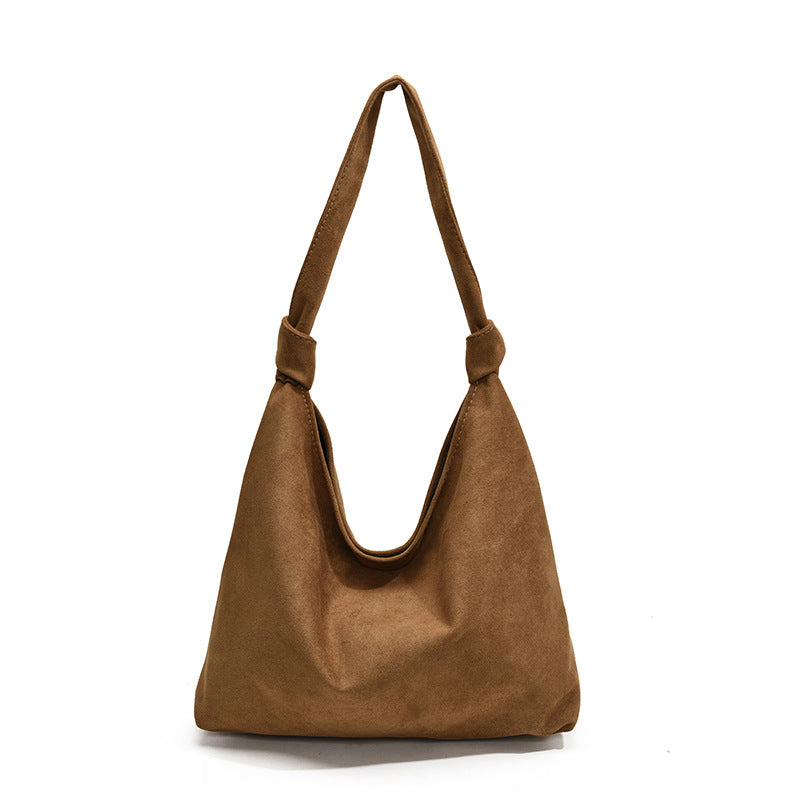 Suede Matte Solid Color Retro Simple Texture Bags