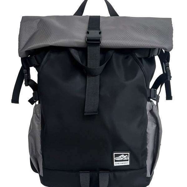 Men's Trendy Curved Edge Workout Shoes Storage Backpacks