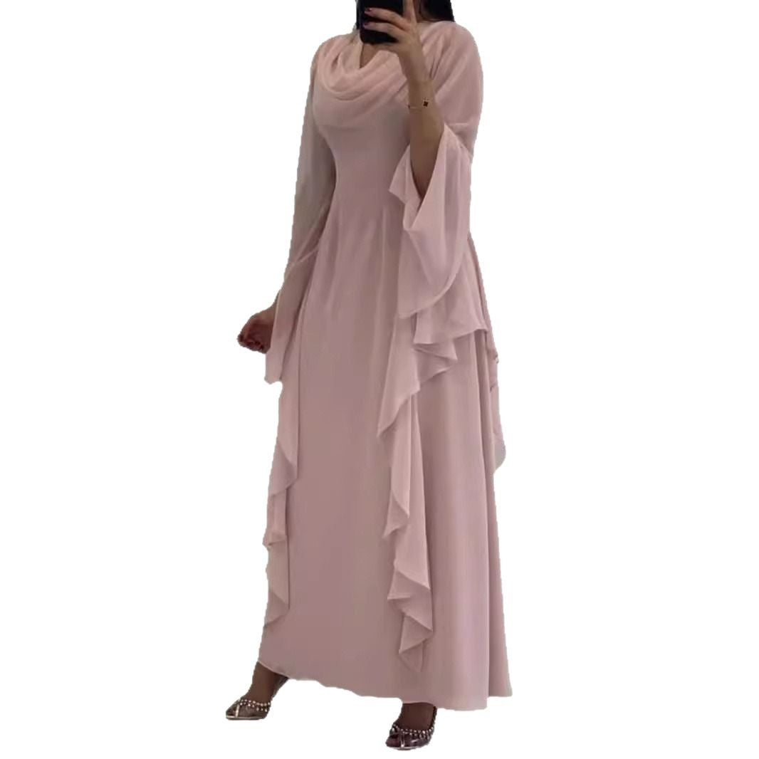 Fashion Cascading Collar Wooden Ear Fairy Lady Dresses