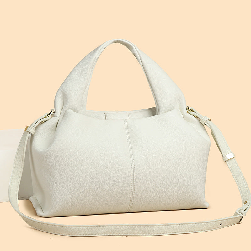 Women's French Niche Cloud Solid Color Dumpling Shoulder Bags