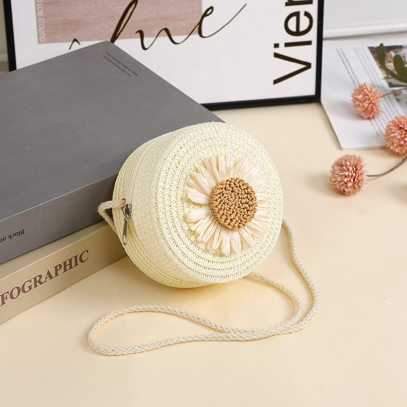 Raffia Woven Mobile Female Summer Beach Crossbody Bags