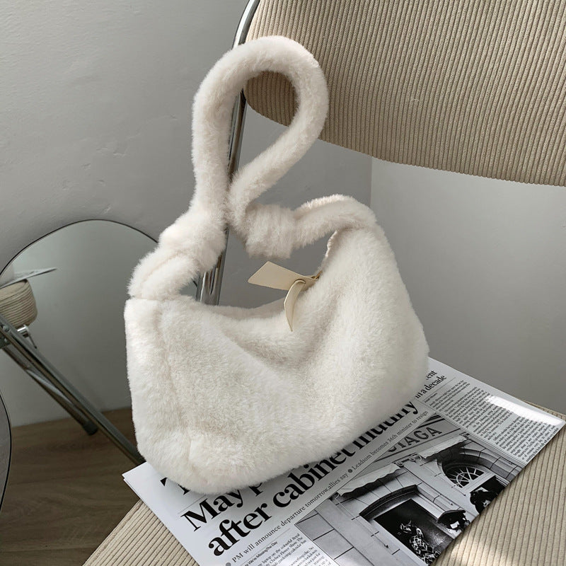 Women's Furry Popular Underarm Tide Winter Western Armpit Bags