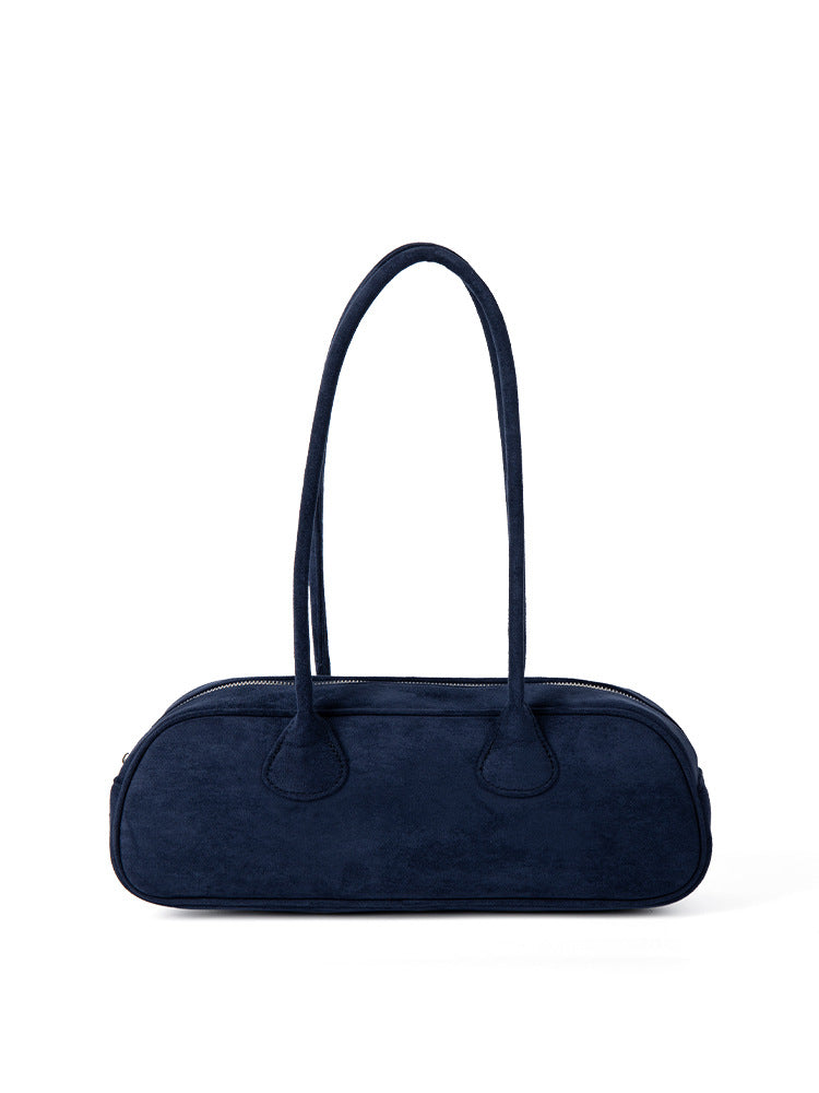 Women's Suede Baguette Fashionable Soft Vintage Plush Shoulder Bags