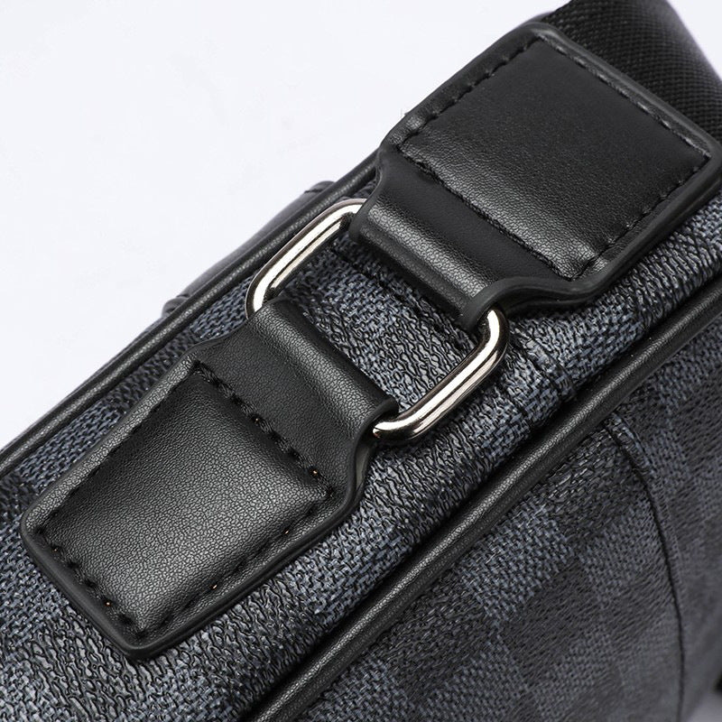Men's Graceful Creative Plaid Fashion Leisure Men's Messenger Bags