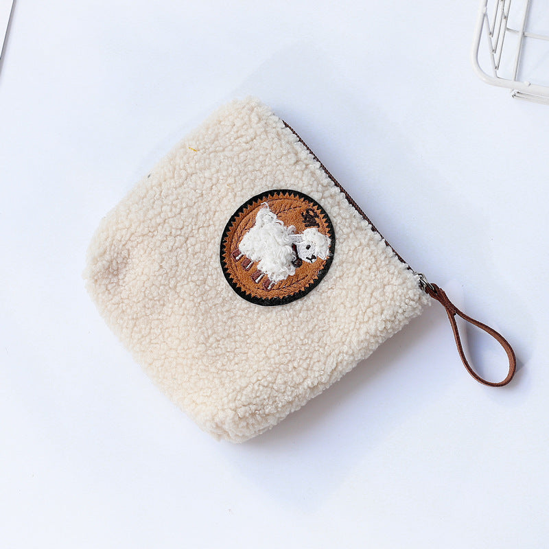 Little Sheep Zipper Portable Sanitary Napkin Cosmetic Bags