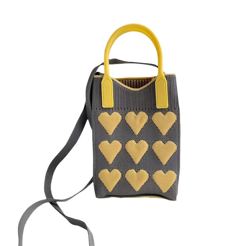 Knitted Portable Hand Female Korean Niche Crossbody Bags