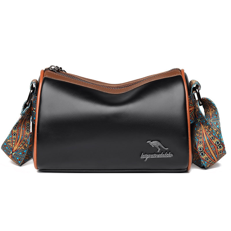 Women's Trendy Autumn Hot Texture Pillow Boston Shoulder Bags