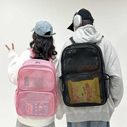 Slouchy Breathable Mesh Beach Swimming Fitness Backpacks