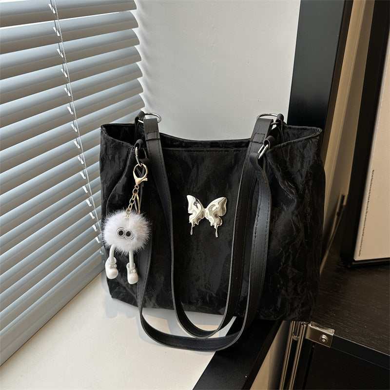 Women's Capacity Fashion Korean Gentle Texture Bow Shoulder Bags