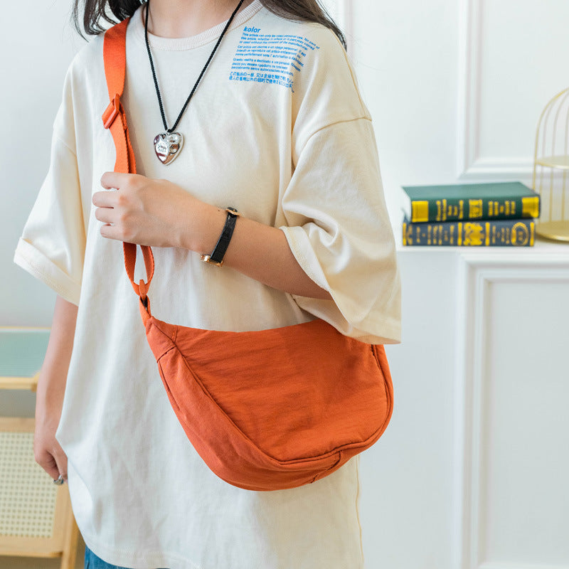 Women's Fitting Room Nylon Dumpling Cloth Crossbody Bags