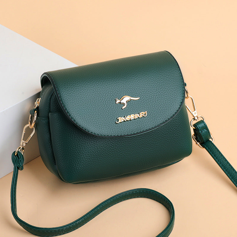 Women's Western Style Soft Leather Versatile Fashion Crossbody Bags