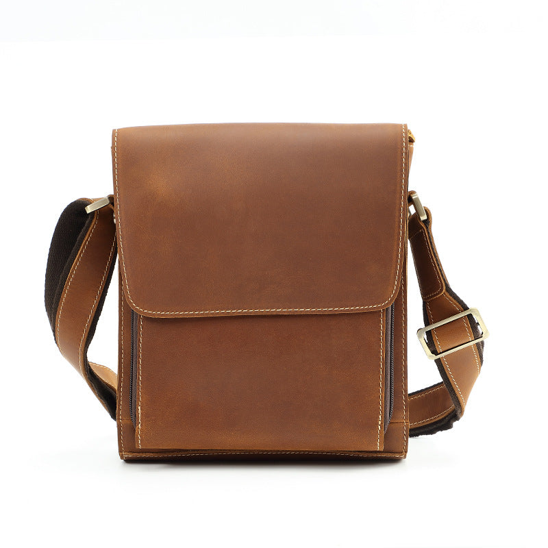 Men's Layer Cowhide Leather Genuine High-grade Crazy Bags