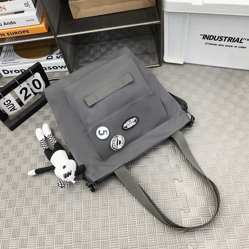 Junior High Tuition Youth Nylon Boy Men's Messenger Bags
