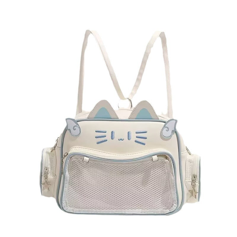 Women's Super Cool Millennium Cute Mechanical Cat Backpacks