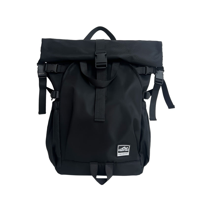 Men's Trendy Curved Edge Workout Shoes Storage Backpacks