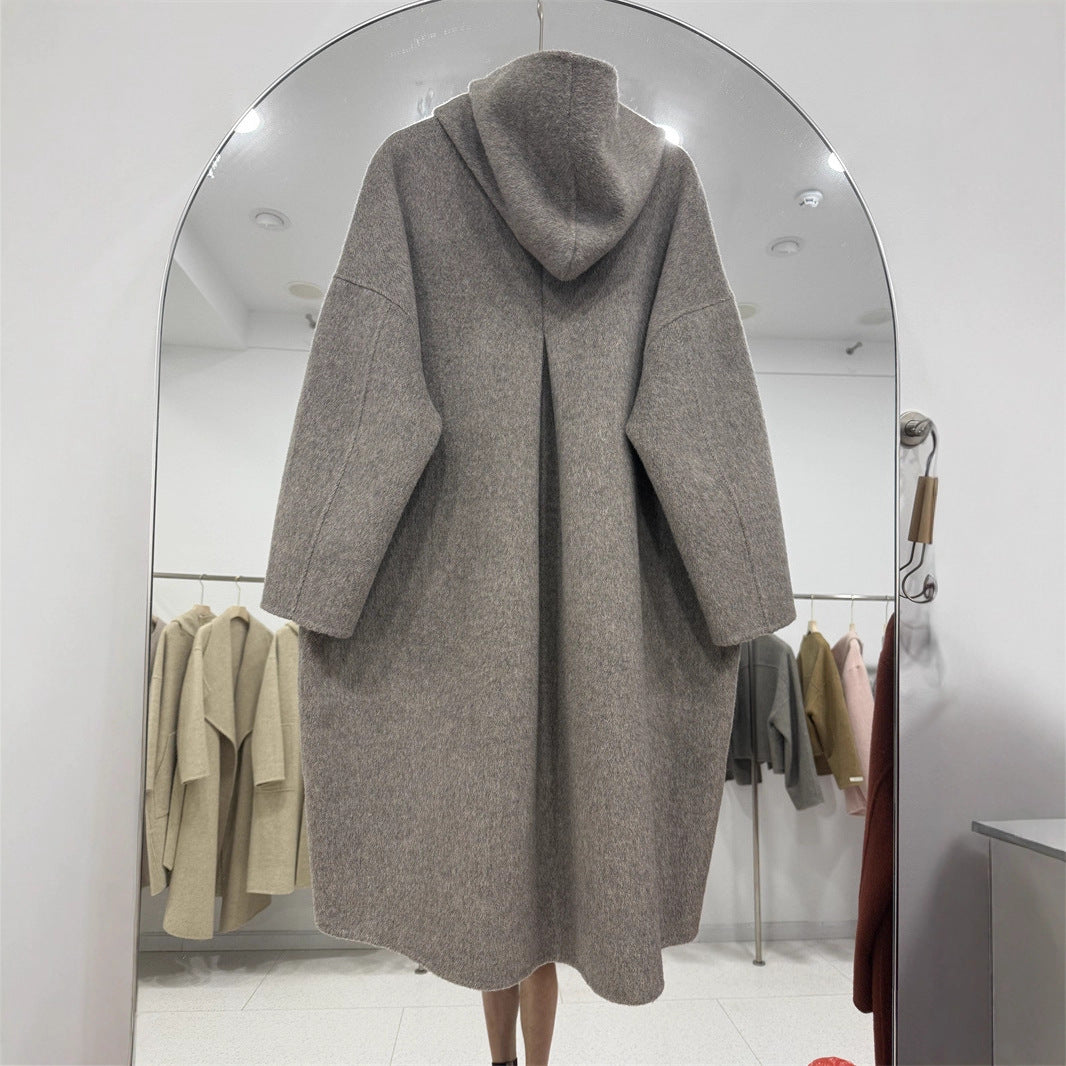 Women's Double-faced Woolen Goods Wool Overcoat Younger Coats