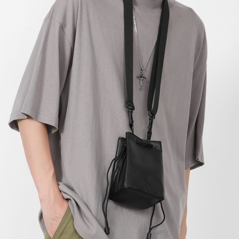 Men's Elegant Pannier Mini Earphone Cell Men's Messenger Bags