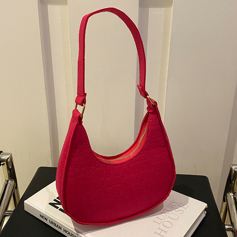 Women's High-grade Niche Fashion Underarm Retro Easy Shoulder Bags
