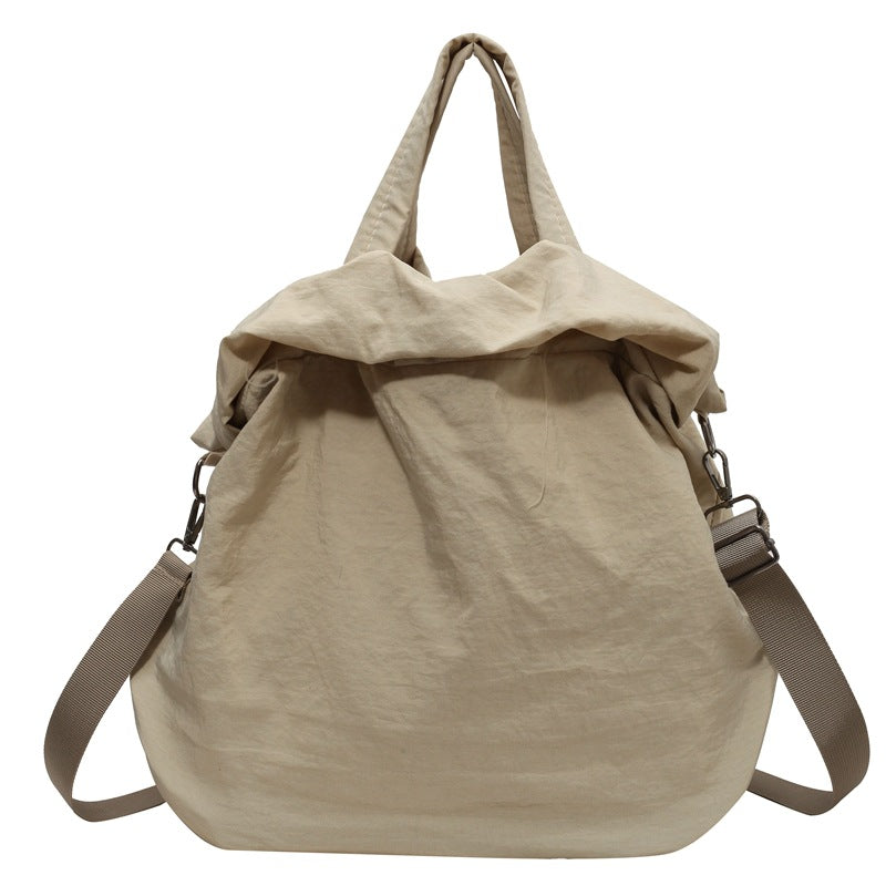 Women's Nylon Fashion Large Capacity Canvas Solid Shoulder Bags