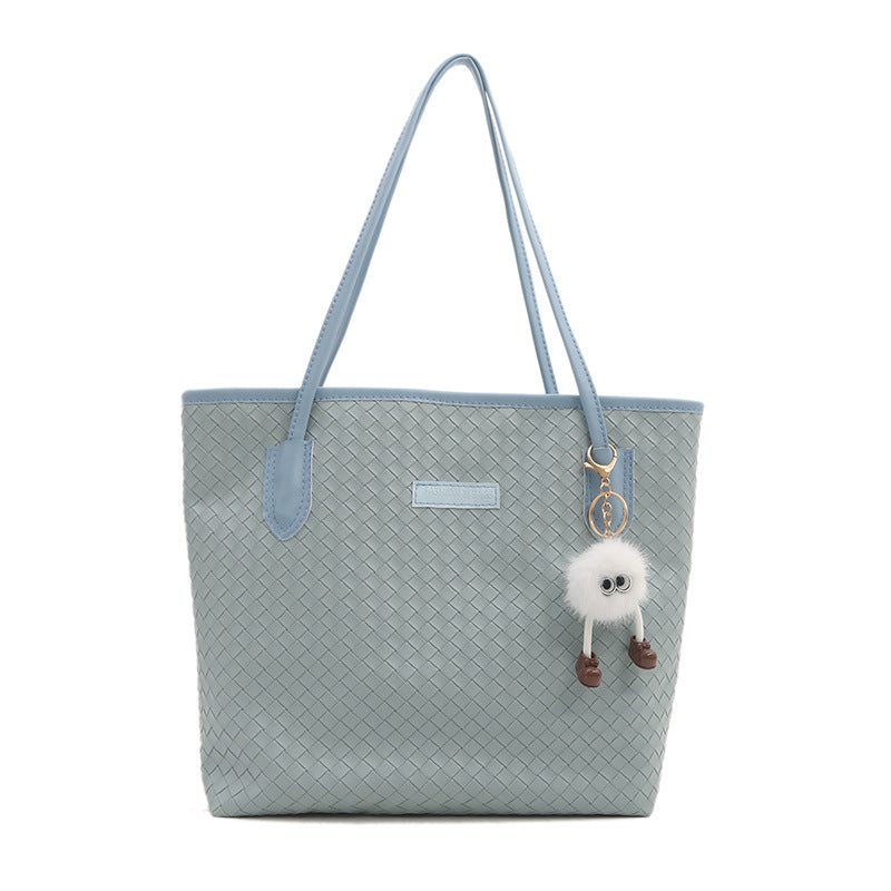 Women's Fashionable Plaid Large Capacity Commuter Underarm Tote Bags