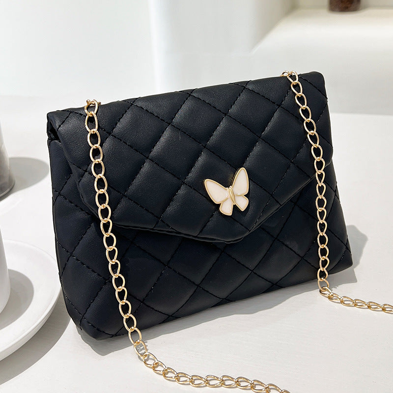 Women's Trendy Embroidered Butterfly Decoration Korean Shoulder Bags