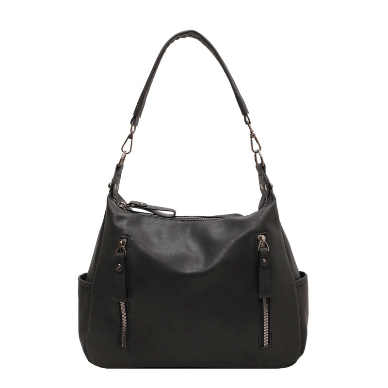 Women's Motorcycle Fashionable Underarm Niche Texture Large Bags