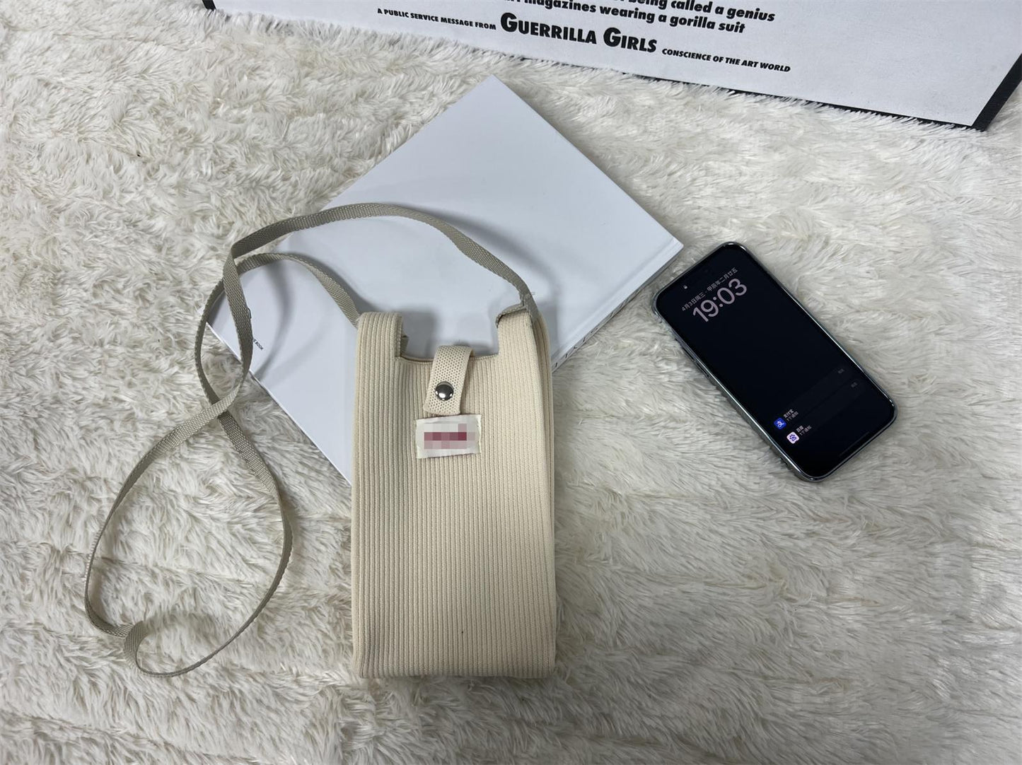 Spring Solid Color Cell Vertical Mini Simple Change Phone Bags