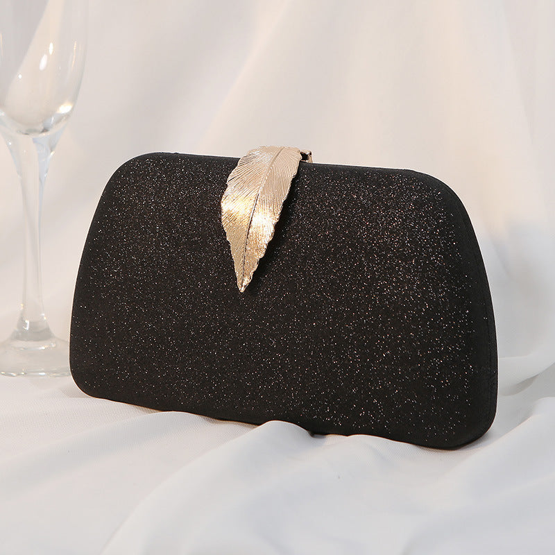 Dinner Metal Leaf Box Banquet Dress Evening Bags