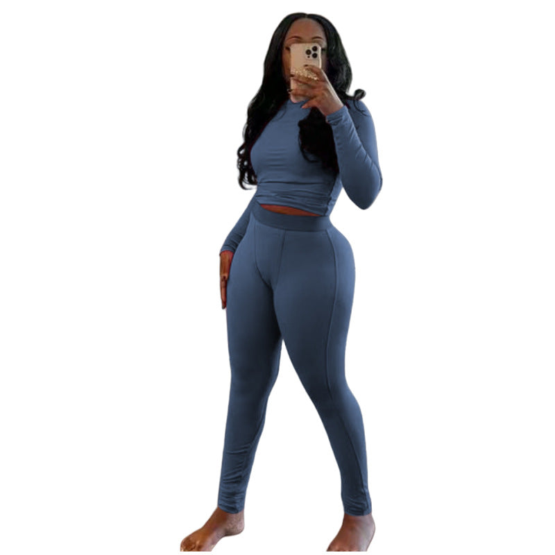 Women's Sports Sunken Stripe Stretch Yoga Suits