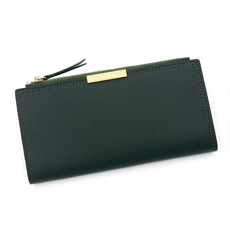 Women's Korean Long Multiple Slots Zipper Female Ladies Wallets