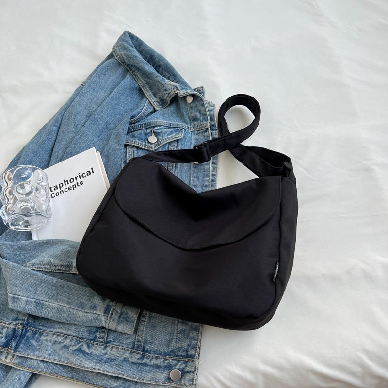 Style Simple Pure Color One Trendy Crossbody Bags