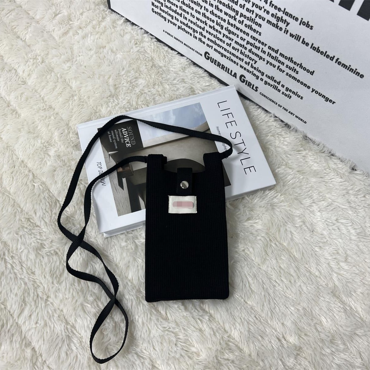 Spring Solid Color Cell Vertical Mini Simple Change Phone Bags