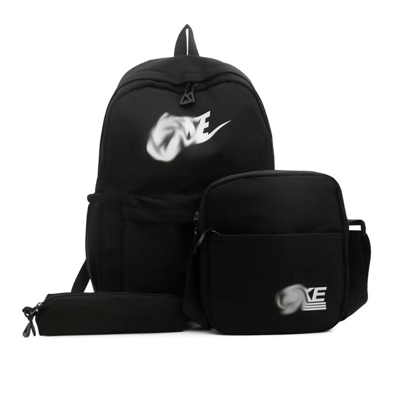 Elegant Slouchy Three-piece Trendy College Exercise Backpacks