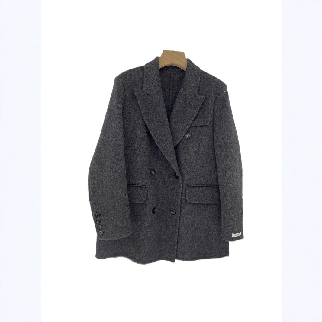 Women's Double-sided Woolen Fashion Commuter Long Sleeve Collar Coats