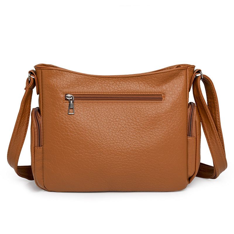 Women's Soft Leather Large Capacity Versatile One Crossbody Bags