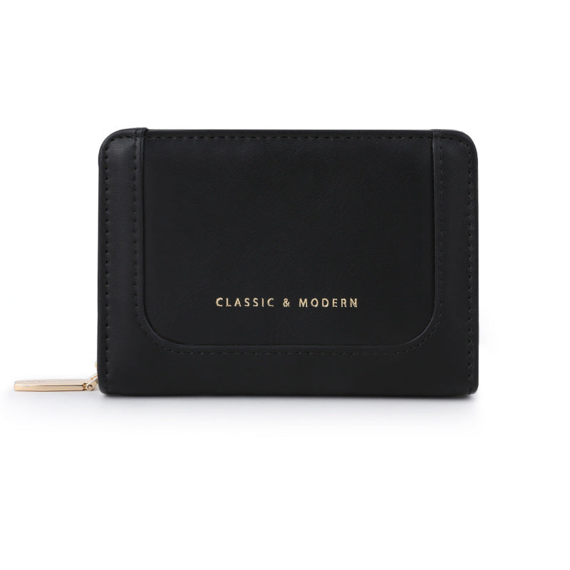Women's Fashion Stitching Large Capacity Korean Style Ladies Wallets