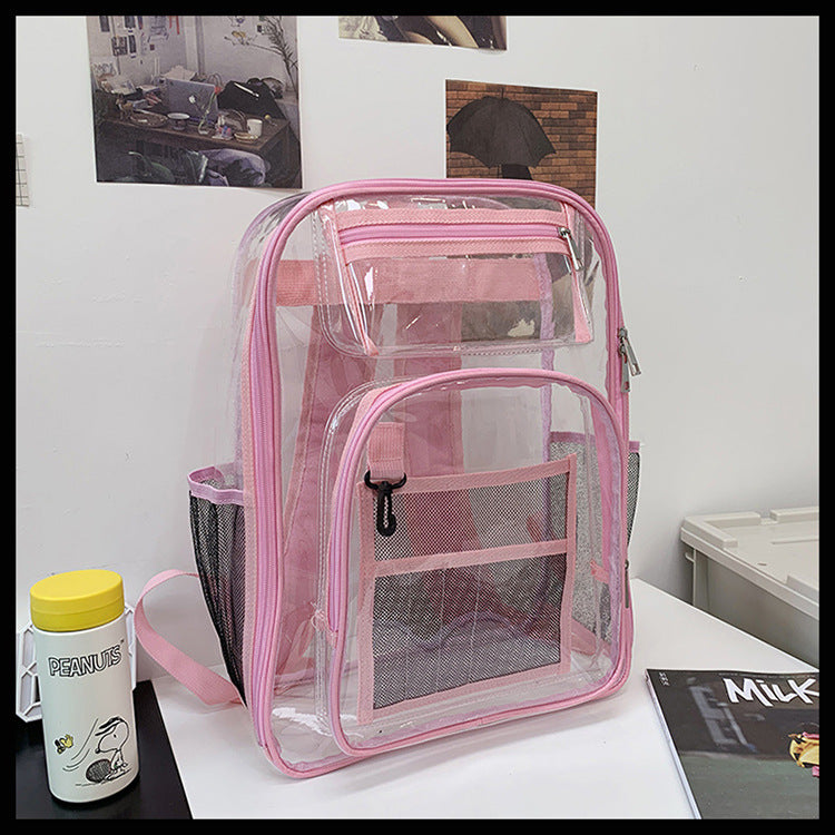 New Comfortable Glamorous Big Transparent Waterproof Backpacks