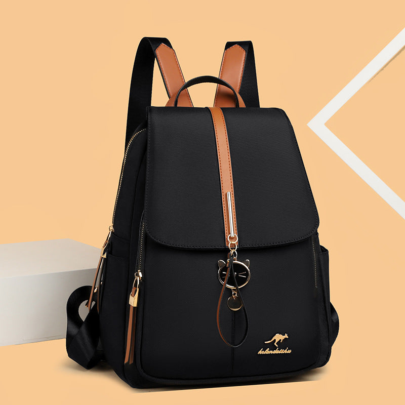 Women's Elegant Korean Fashion Trendy Large Capacity Real Backpacks